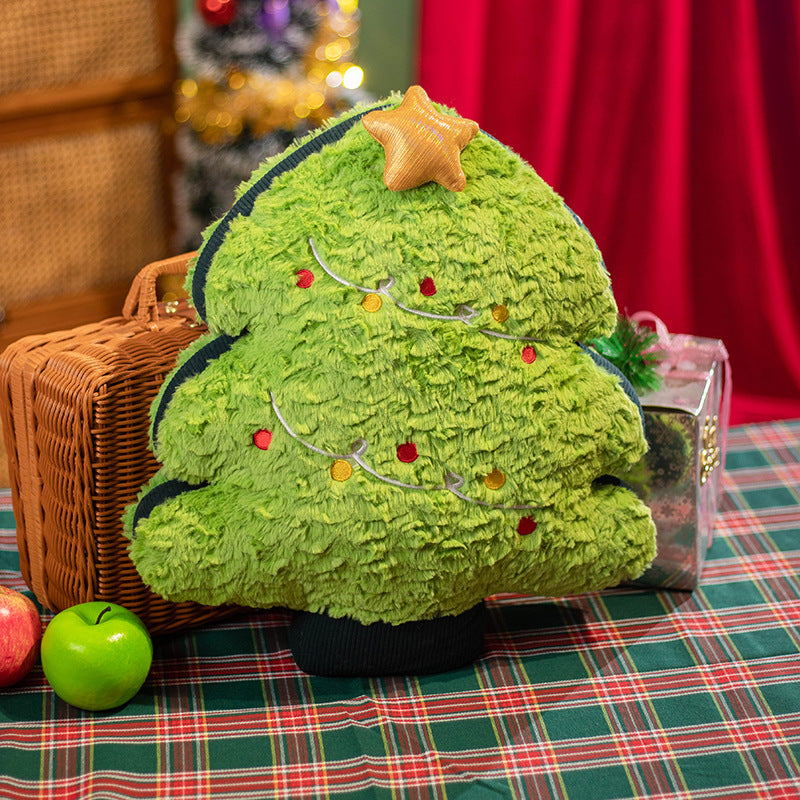 Colorful christmas day decoration pillow plush toy doll gingerbread man christmas doll gifts wholesale