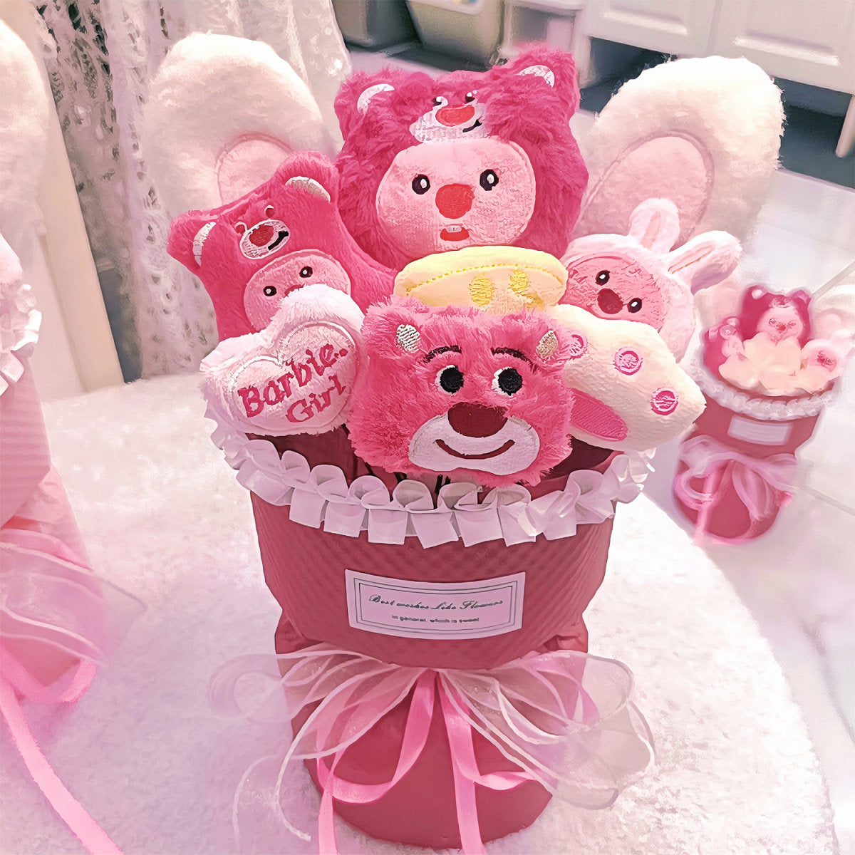 Christmas gifts kulomi dolls cartoon bouquet dolls forever peanut birthday gifts for girls friends and girlfriends