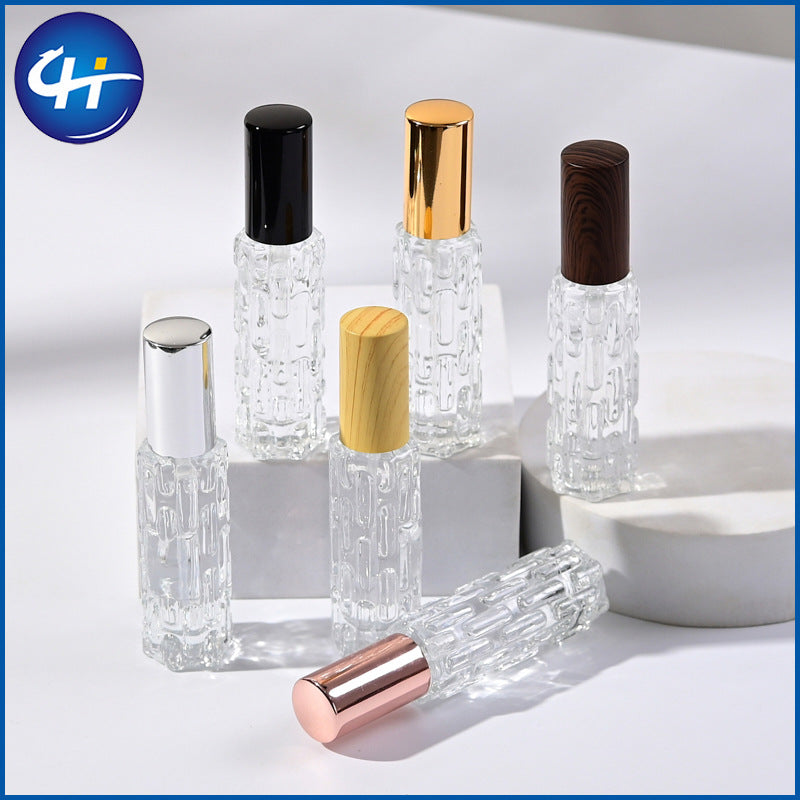 Wholesale 10ml bitter melon bottle perfume dispensing bottle perfume bottle press spray bottle travel portable glass sample bottle