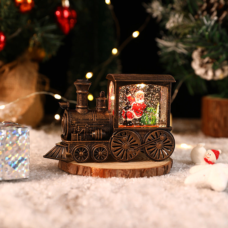 Cross-border new Christmas party gifts, Christmas gifts, souvenirs, water filling, small train, Thomas train, car