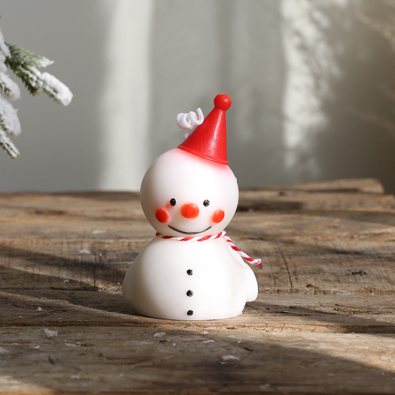 Christmas snowman candle scented gift box Christmas gift souvenir decoration ornaments elk shape candle wholesale