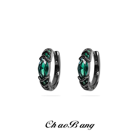 Blues Eye, Haoshi Earrings, Men's High-end Earrings, Niche Light Luxury Jewelry, Fashionable and Versatile Gift Earrings, Women's