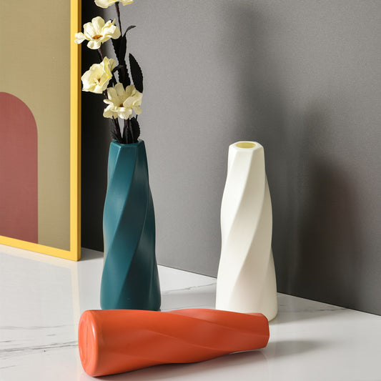 European style vase decoration living room flower arrangement American dining table modern light luxury home TV cabinet dried flower soft decoration