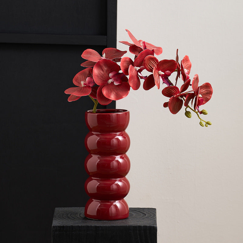 Medieval style vase Nordic ins new house ceramic simple fashion art flower vase designer decorative ornaments