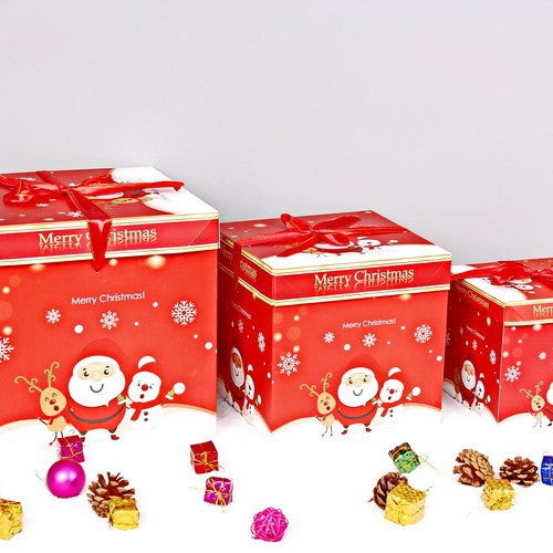 New Christmas Decoration Gift Box Supplies Paper Gift Gift Packaging Box Christmas Eve Apple Box Christmas Tree
