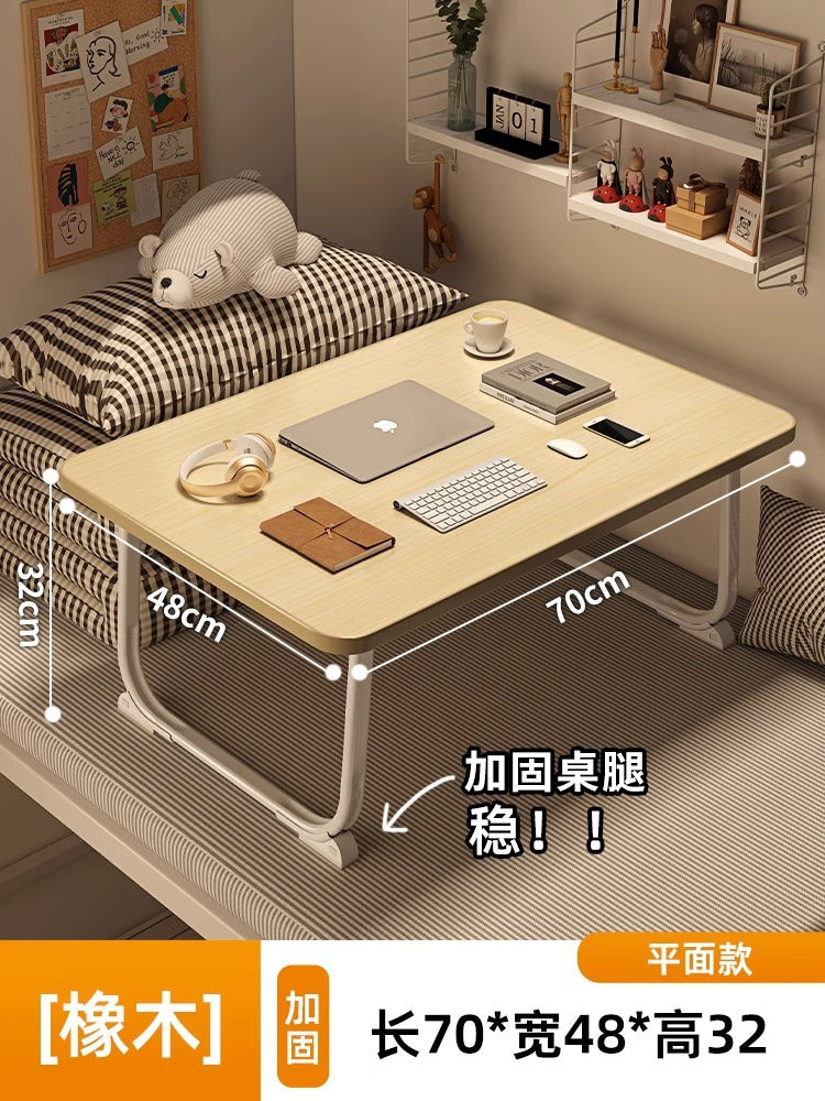 Foldable bed, desk, computer desk, dormitory artifact, student study desk, sitting floor, small table, new small table