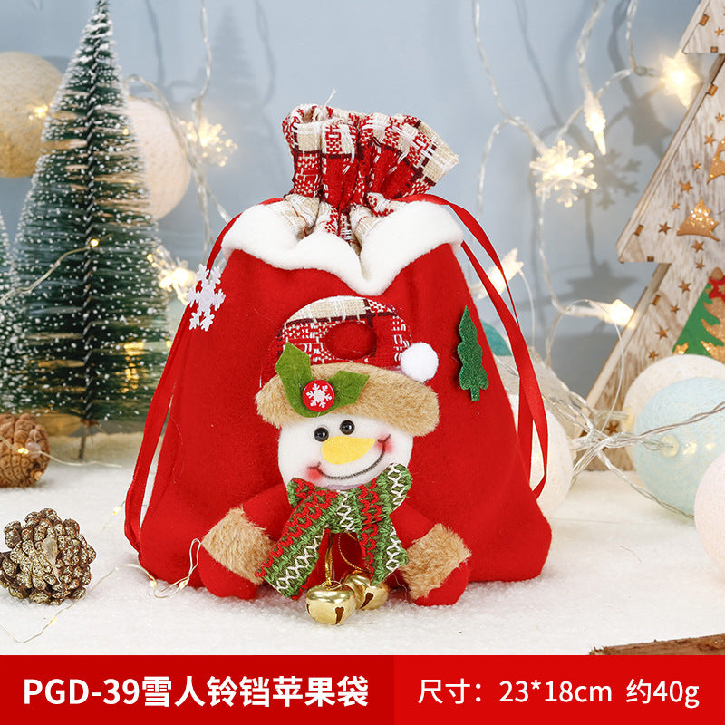Christmas gift apple bag tote bag adult children children Christmas gift decoration high-end gift bag