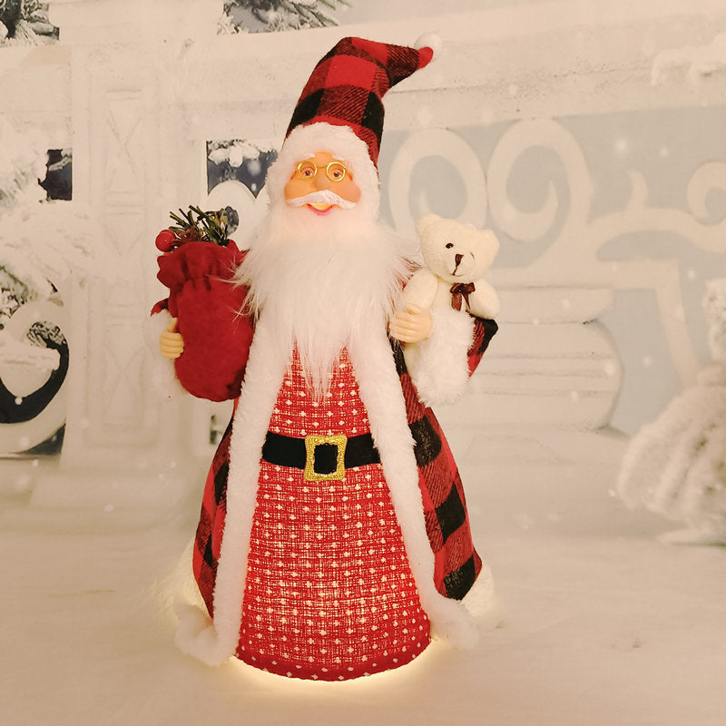 Christmas tree top star old man new Santa Claus ornament doll Christmas gift vibe decoration holiday gifts