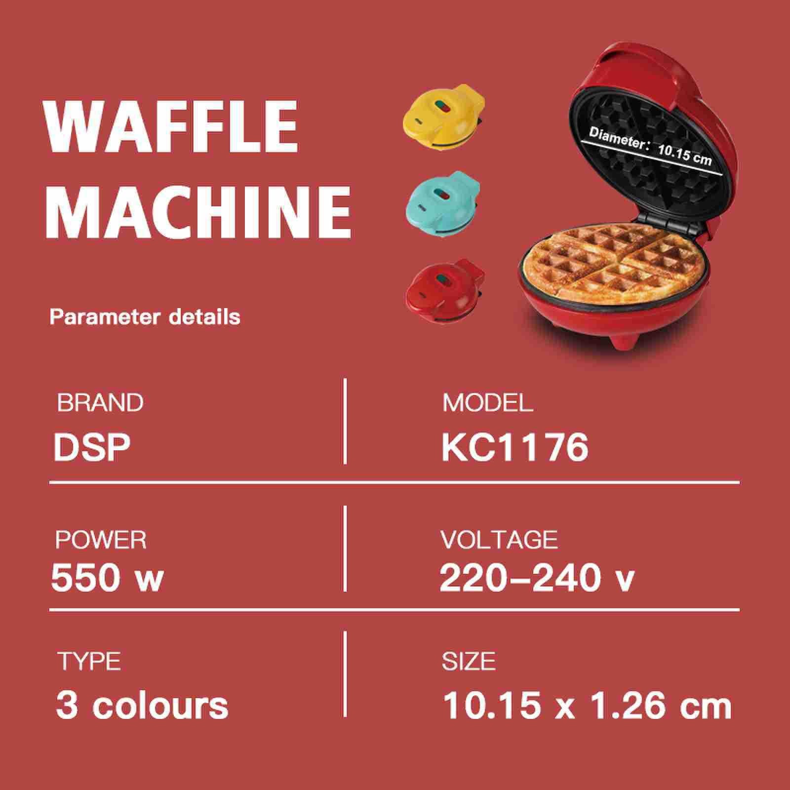 DiscontinuedDSP Multifunctional Household Electric Cake Pan Waffle Maker Egg Cone Cake Sandwich Breakfast Maker Mini Lightweight