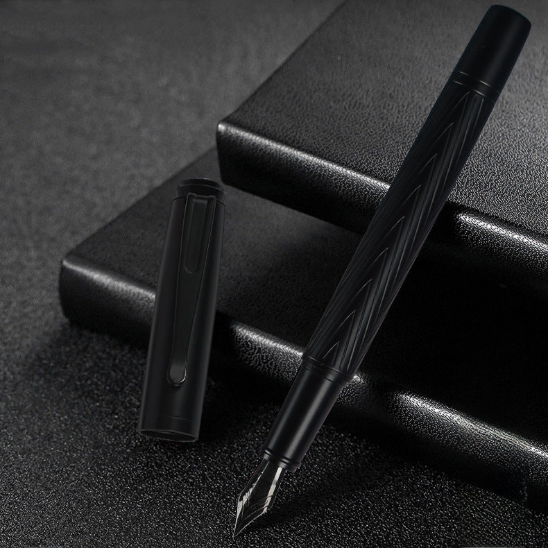 Yongsheng fountain pen office signature pen ballpoint pen black titanium high-grade writing calligraphy art pen business gifts wholesale