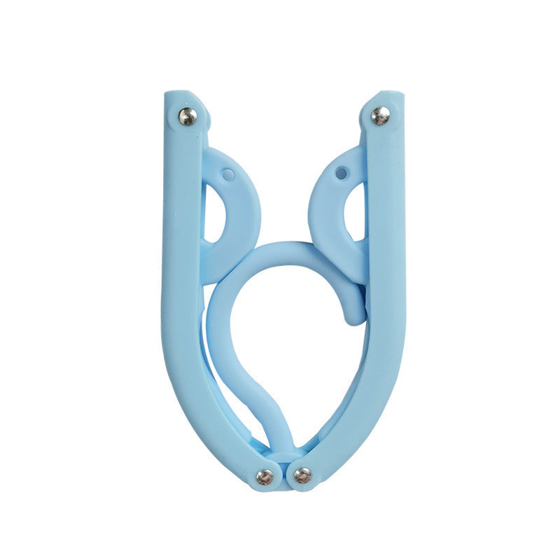 Plastic folding hanger Travel portable plastic multifunctional hanger clothes hanger Magic clothes hanging shoe rack