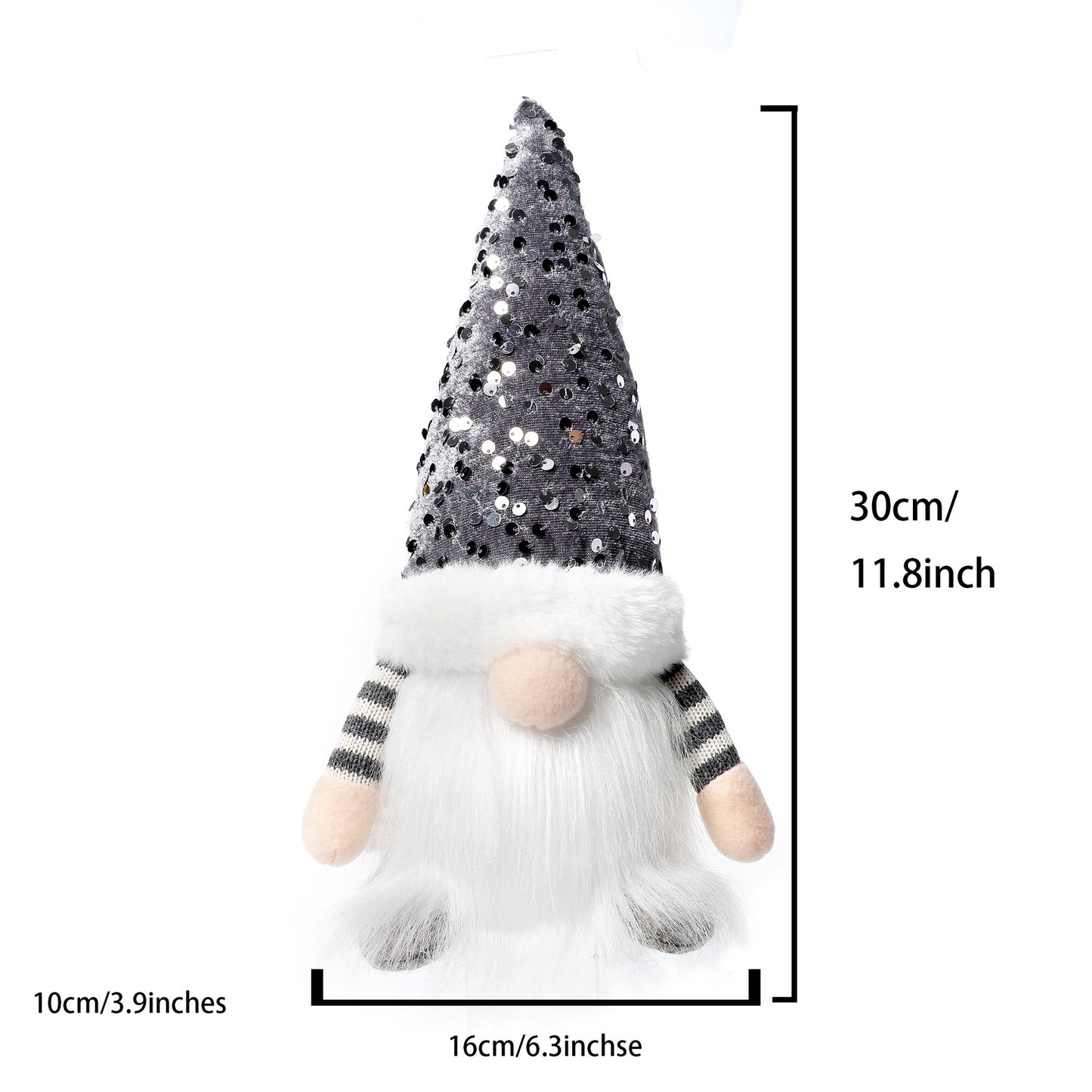 Cross-border new Christmas decorations Christmas high-end gnome doll with lights Rudolph Christmas gift ornaments