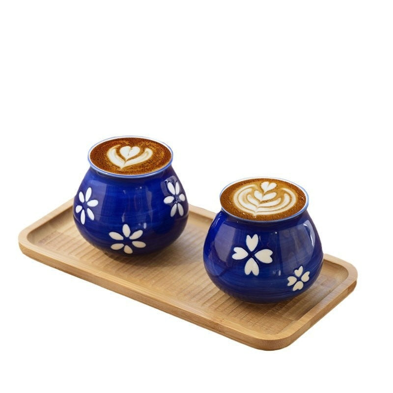 Underglaze color series gradient color ceramic coffee cup hand pour tasting cup series sensory coffee smell cup set