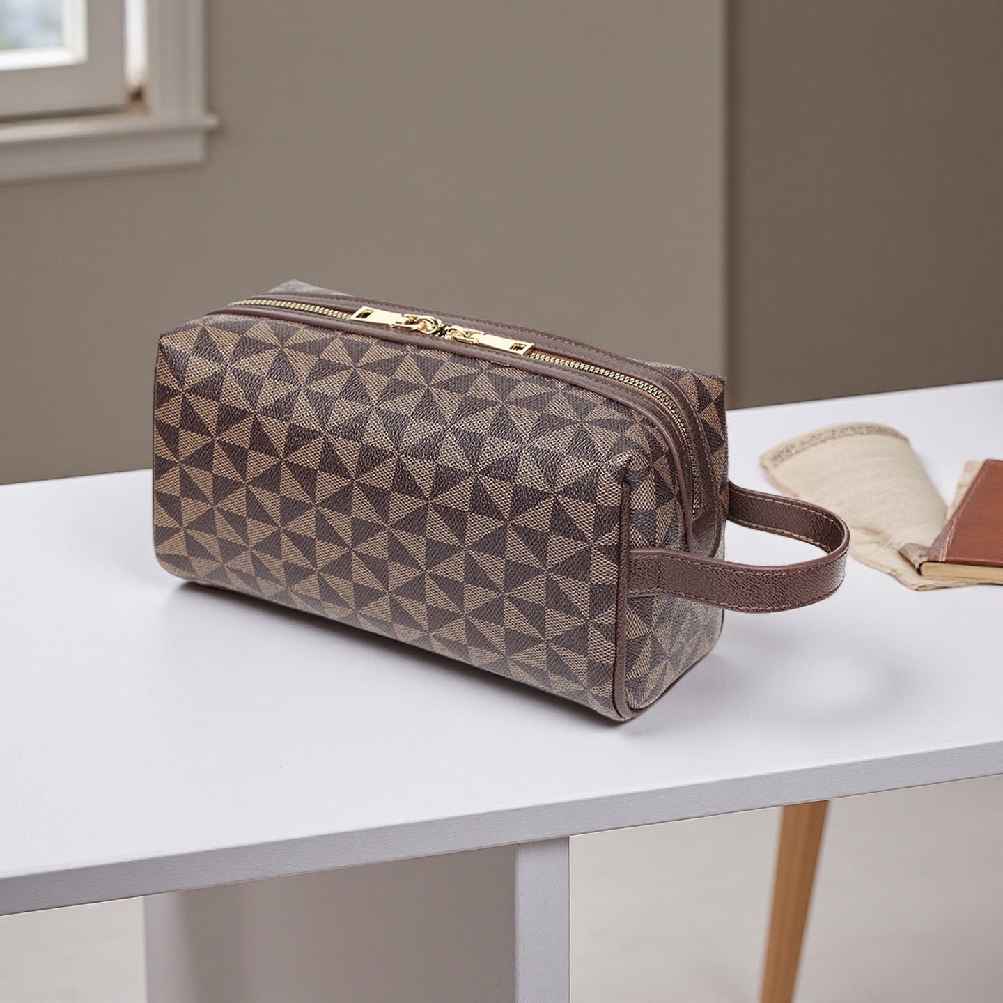 Cross-border popular grab bags, men's clutch bags, lightweight portable storage bags, casual printed hand-held toiletry bags