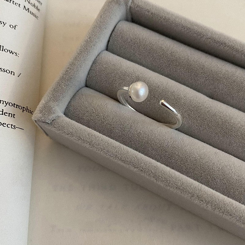 South Korea's new plain ring women's niche ins high-end sense opening adjustable ring wholesale foreign trade cross-border ring