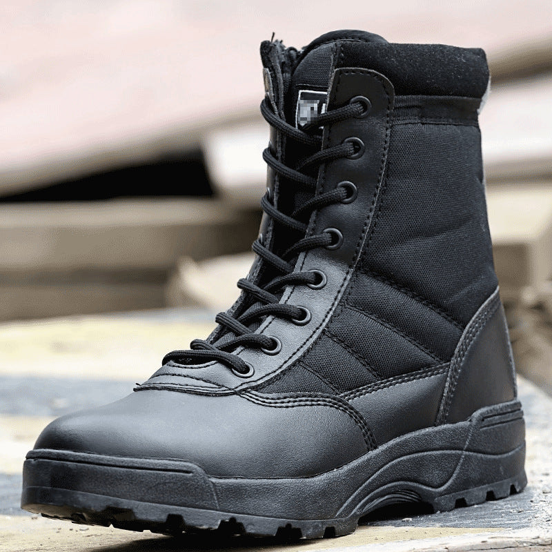 Children's combat boots, summer parent-child high-top military boots, Martin boots, special forces spring and autumn men's marine boots, summer camp CS boots