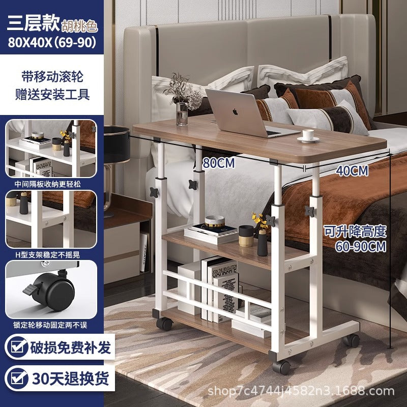 Bedside Table, Movable Computer Desk, Home Lifting, Multifunctional Bedside Computer Desk, Bedroom Study Table