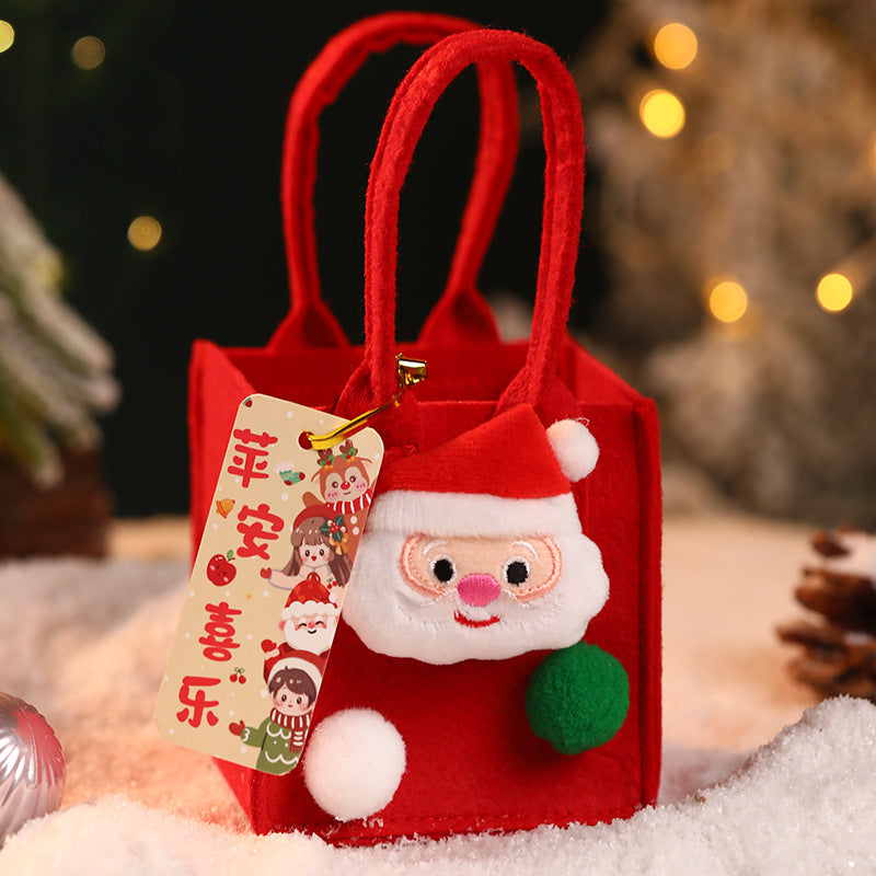 Christmas gift bag gift apple bag Christmas Eve peace fruit packaging box felt tote bag decoration small gift box