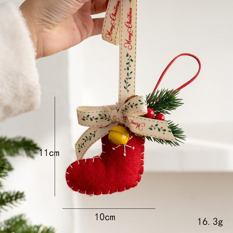 Cross-border New Christmas Car Hanging Christmas Decoration Bell Pendant Christmas Tree Decoration Christmas Gift