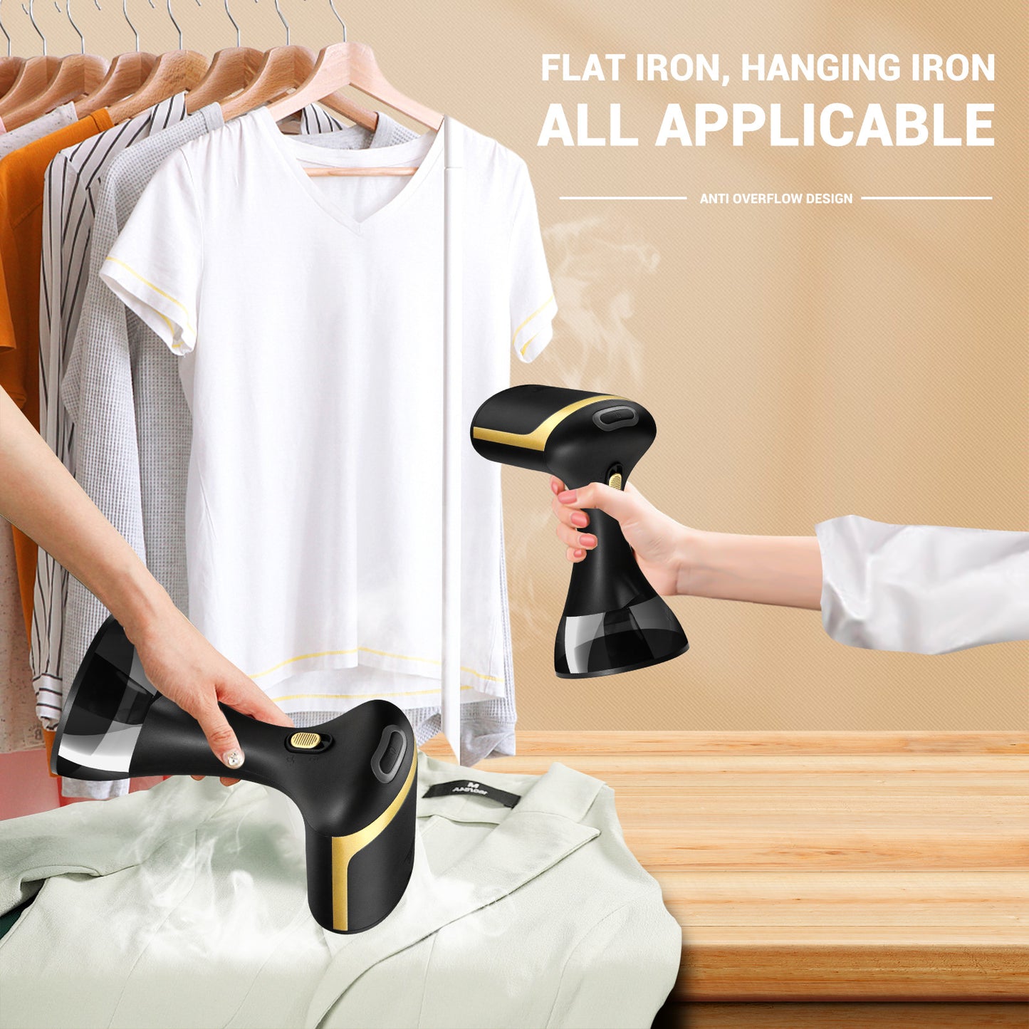 New Cross Border Handheld Garment Steam Steamer Home Portable Folding Steam Iron Travel Mini Steam Ironer