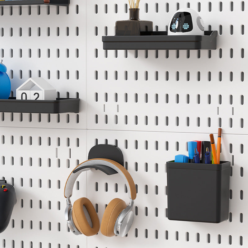 Wall accessories: perforated board, storage wall, e-sports room, tool room, kitchen, punching-free hanging basket, hook, partition bracket