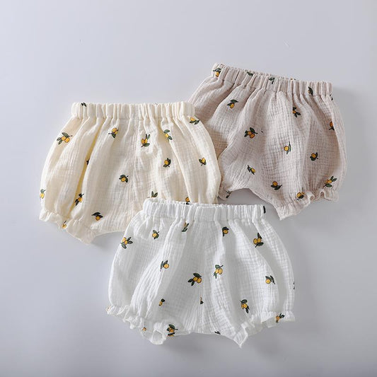 Baby summer shorts, cotton thin bread pants, baby girl, pumpkin pants, loose hip pants, summer pants, fart pants