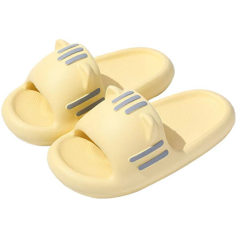 2023 New Cute Slippers Women's Summer Indoor Home Bathroom Bathing Non-slip Slippers Home Slippers Wear Inside and Out