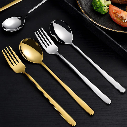 Stainless steel Korean spoon dinner spoon dinner fork dessert spoon fork