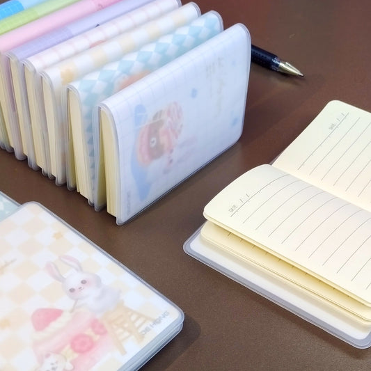 Book: Stationery, elementary school students, skin, small notebook, mini cute, pocket book, 100k portable plastic sleeve wholesale