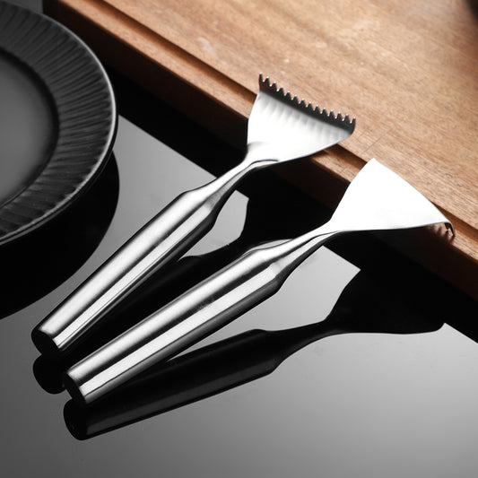 304 stainless steel fish scale planer thickened scraping fish scale artifact household scraper kitchen tool manual descaler