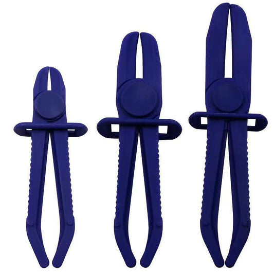 3 Piece Set of Plastic Tubing Cut-off Pliers, Tubing Sealing Pliers, Auto Repair Plastic Pliers, Auto Tubing Clamp Tools, General