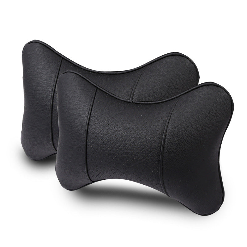 Car neck pillow car interior products a pair of leather car small pillows bone pillows car supplies four seasons