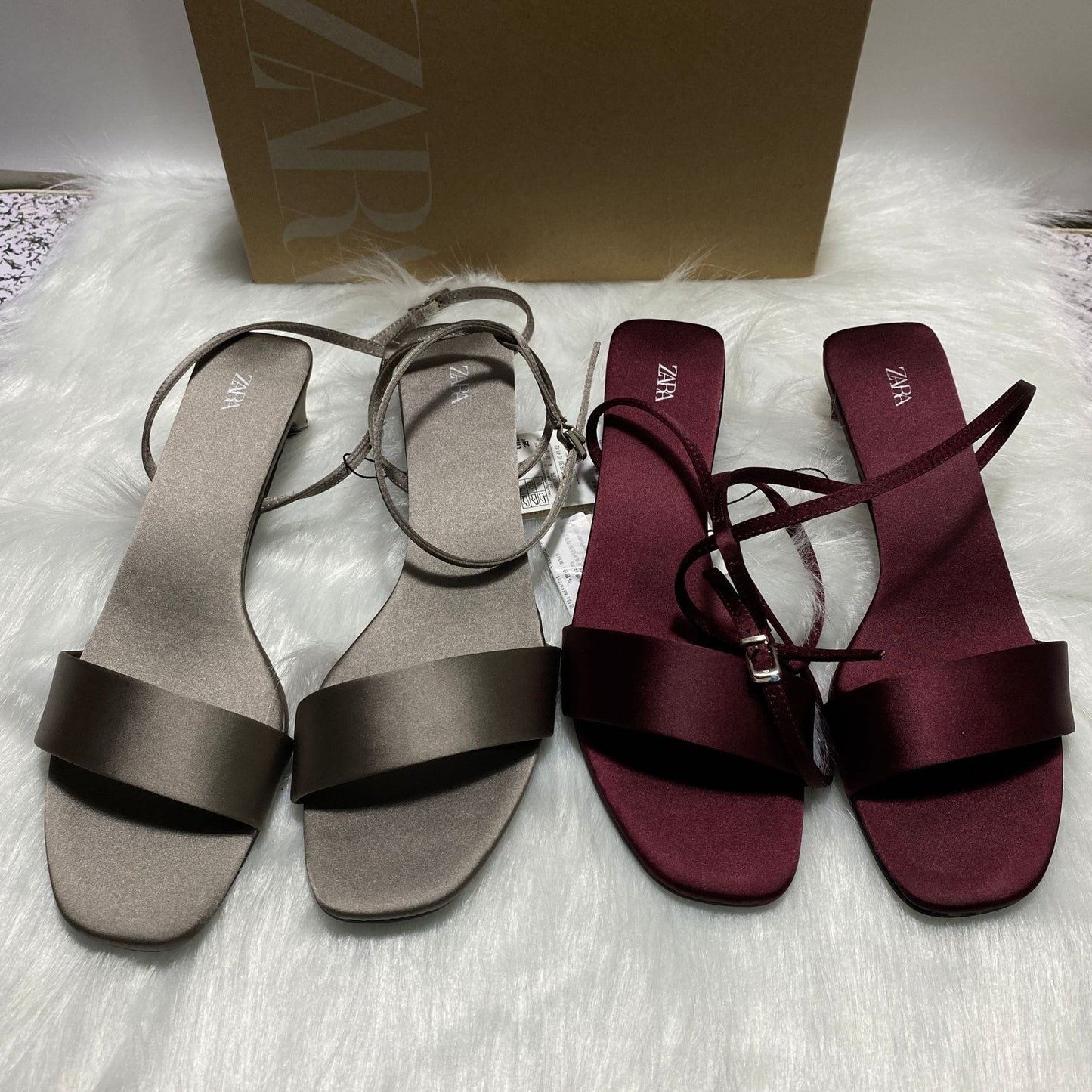 ZA Home Women's Shoes 2025 New Women's Shoes Versatile Pointed Toe High Heel Stiletto Toe Toe Back Empty One Strap Women's Shoes High Heels