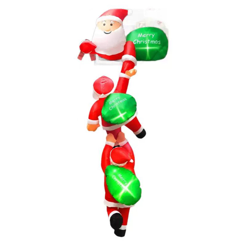Cross-border exclusive for Christmas climbing Santa Claus inflatable air mold decoration party courtyard garden factory direct supply