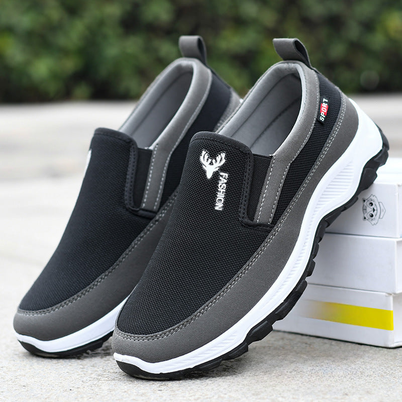 Mountaineering sole canvas shoes, spring and autumn single shoes, non-slip and wear-resistant, one-foot dad shoes, soft soles, a substitute canvas shoes