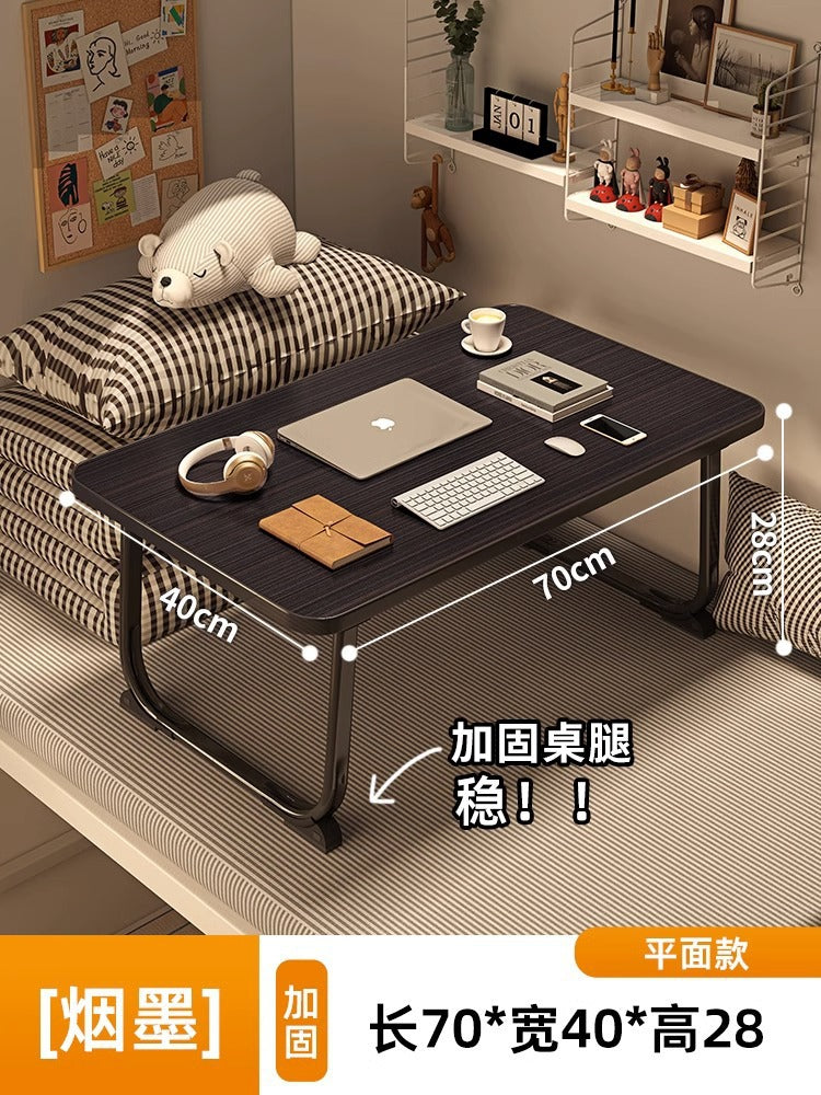 Foldable bed, desk, computer desk, dormitory artifact, student study desk, sitting floor, small table, new small table