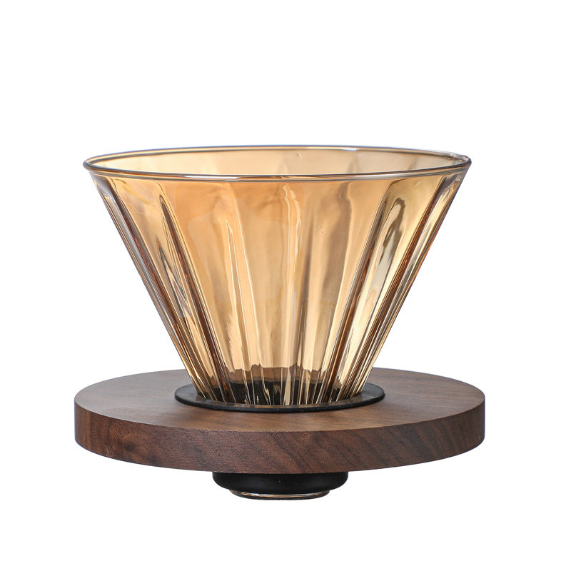 New Thickened Glass Coffee Pot American Sharing Pot Set V60 Coffee Filter Mass Logo in Stock
