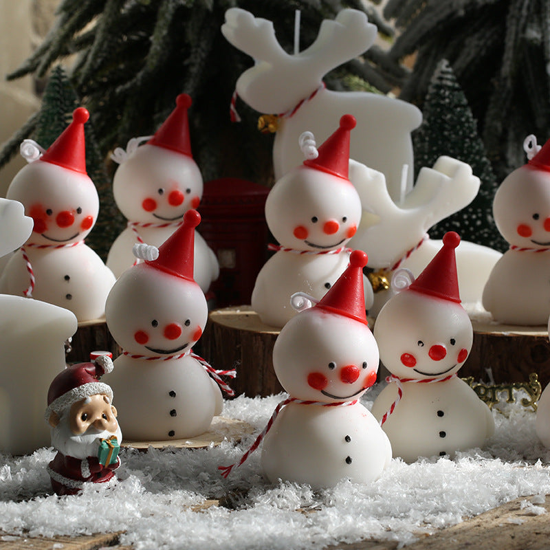 Christmas snowman candle scented gift box Christmas gift souvenir decoration ornaments elk shape candle wholesale
