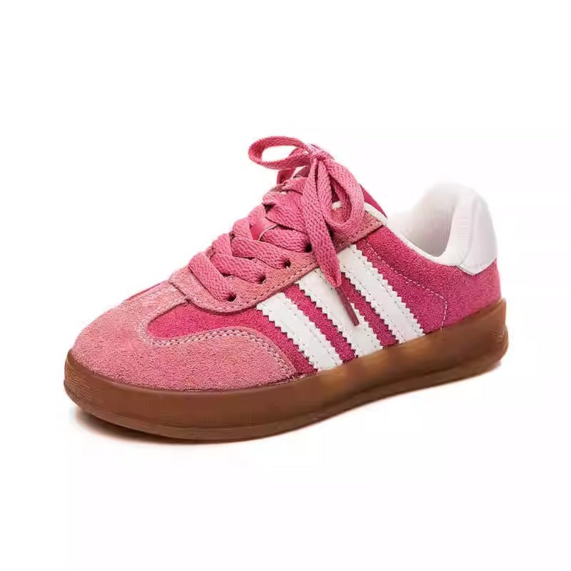 Children's Shoes Spring Autumn 2025 New Breathable Girls German Training Shoes Velcro Boys Sneakers Low Top Sneakers