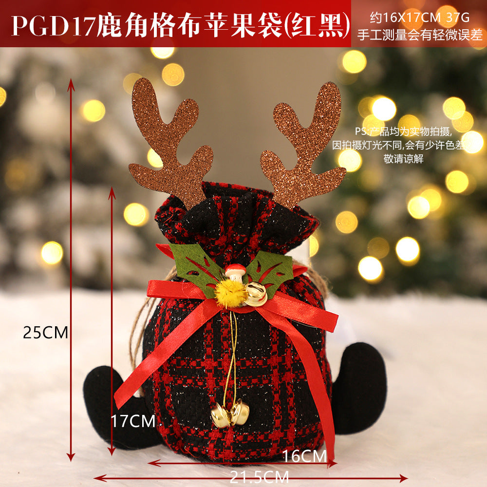 Christmas gift apple bag tote bag adult children children Christmas gift decoration high-end gift bag