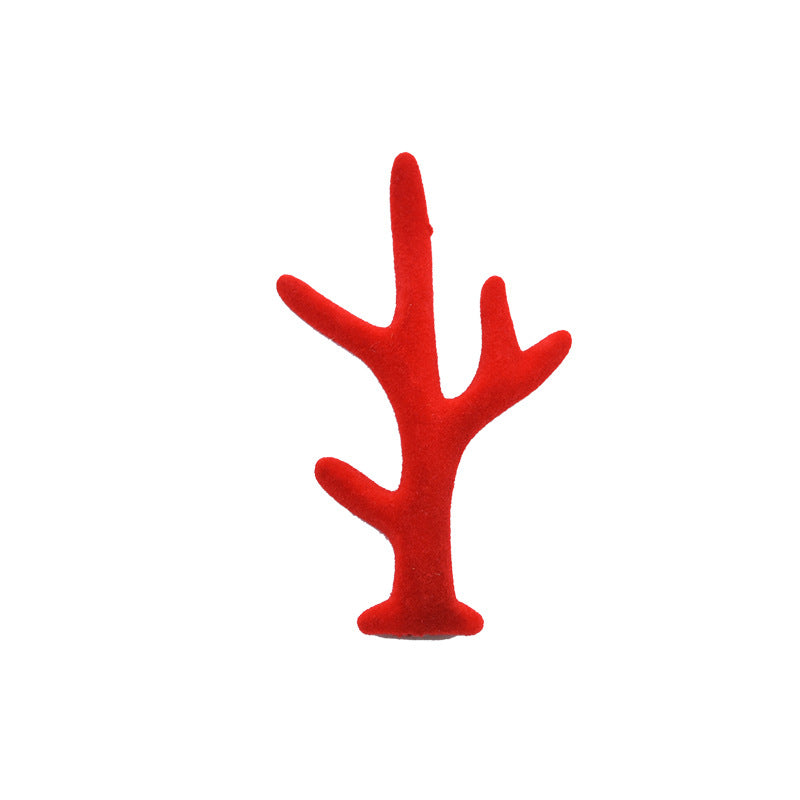 Artificial flocking antlers Christmas DIY hairpins hairpin headwear pair clip European and American headbands outfit cute accessories accessories