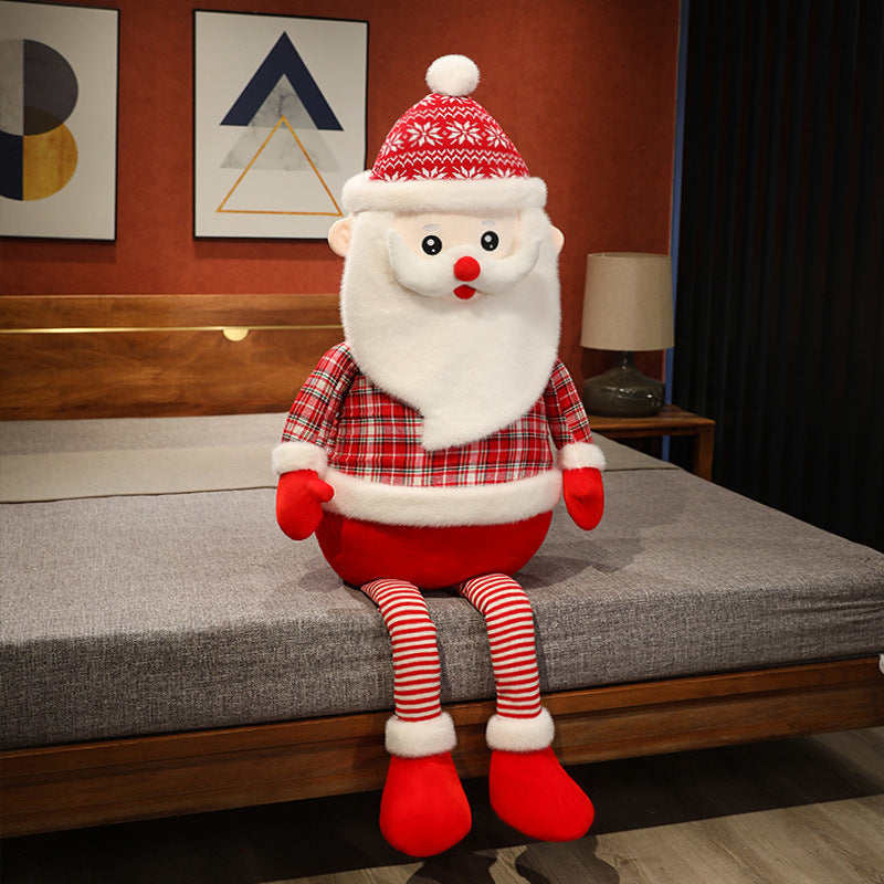 Cute Large Santa Claus Doll Plush Toy Christmas Decoration Ornament Kids Gift Ragdoll