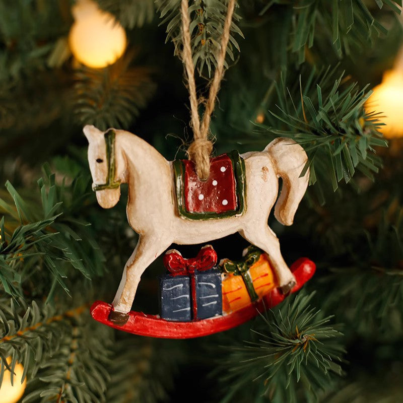 Cross-border Christmas ornaments, small pendants, Santa Claus, Christmas tree decoration pendants, small pendants, resin ornaments, gifts