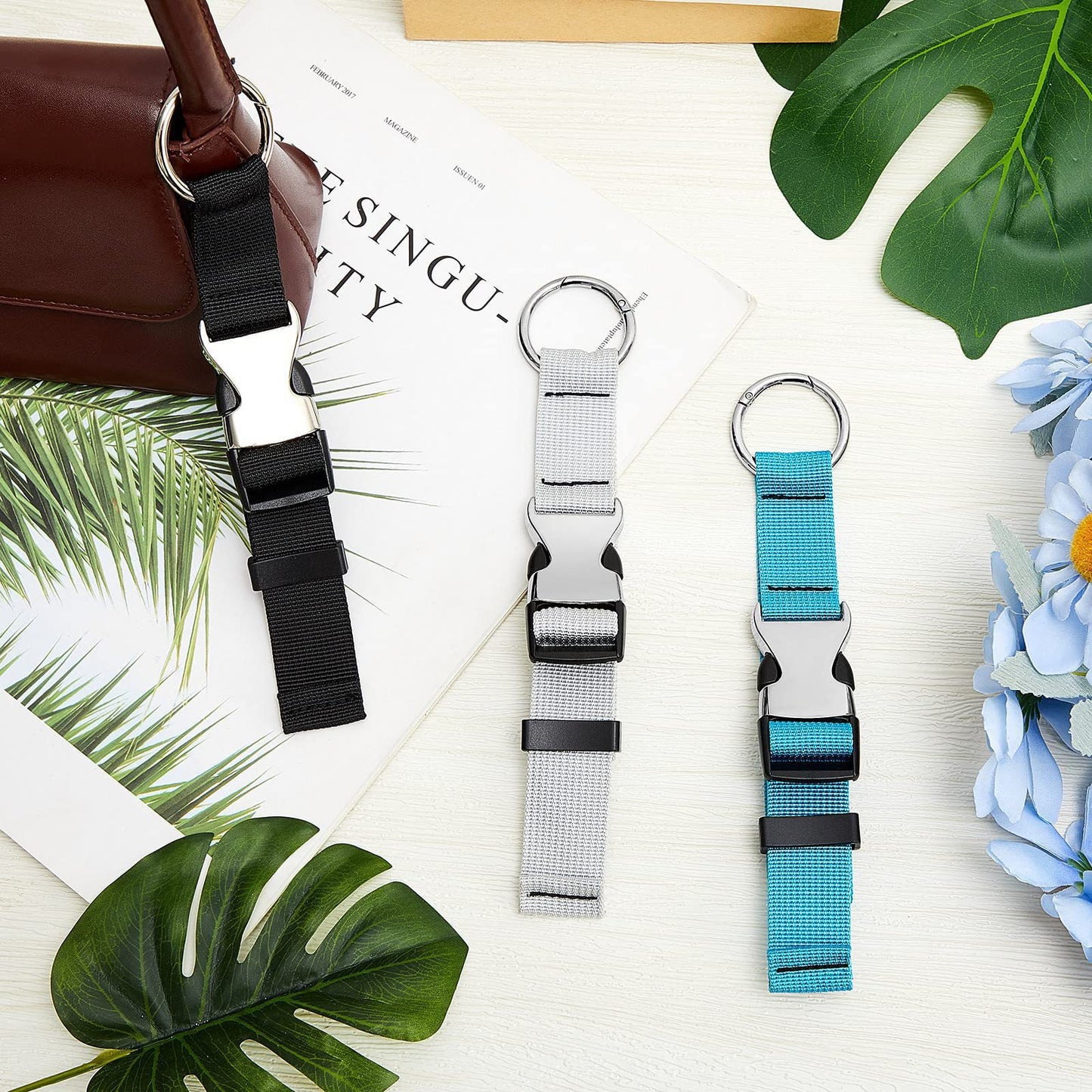Factory spot luggage packing external lanyard multi-functional travel portable buckle outdoor mountaineering webbing buckle