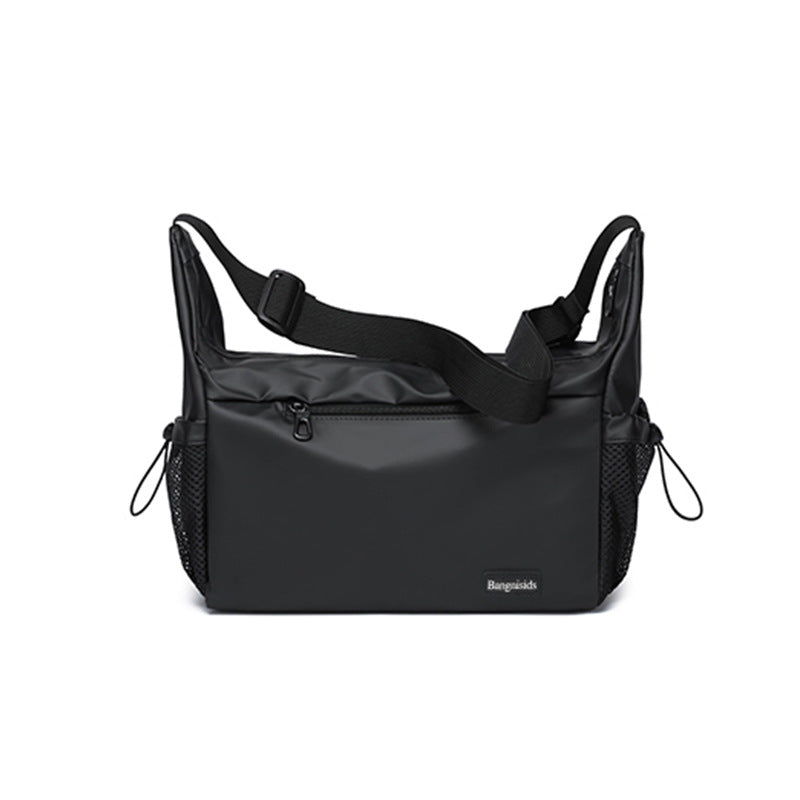 Cross-border men's chest bag, water-repellent and cool, casual and versatile men's bag, multi-functional large-capacity men's crossbody bag