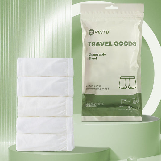 Disposable men's boxer briefs, pure cotton, enlargement, travel, sterile, hotel trip, portable shorts, individually packed