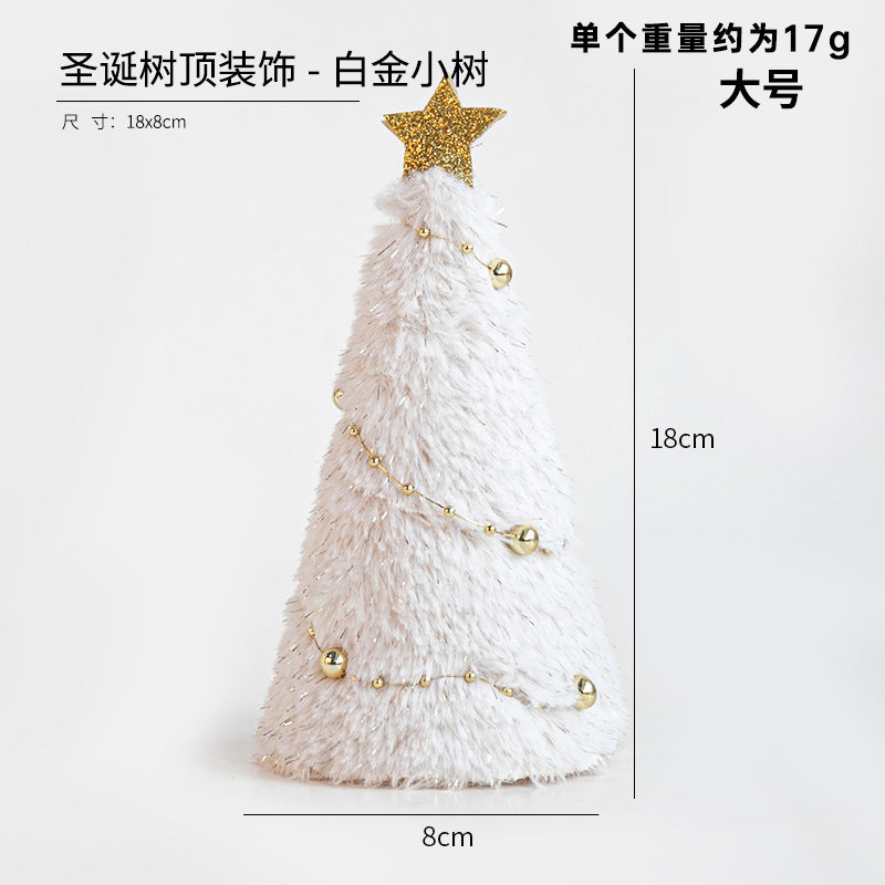 Christmas Christmas Decoration Christmas Tree Decoration Christmas Tree Top Decoration Accessories Pendant Santa Angel Wholesale