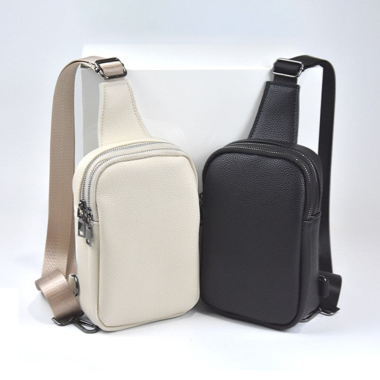 Cross-border new crossbody bag, men's and women's same couple chest bag, fashionable shoulder bag, simple casual women's bag