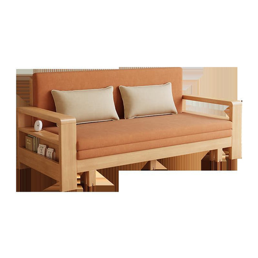 Solid wood sofa bed