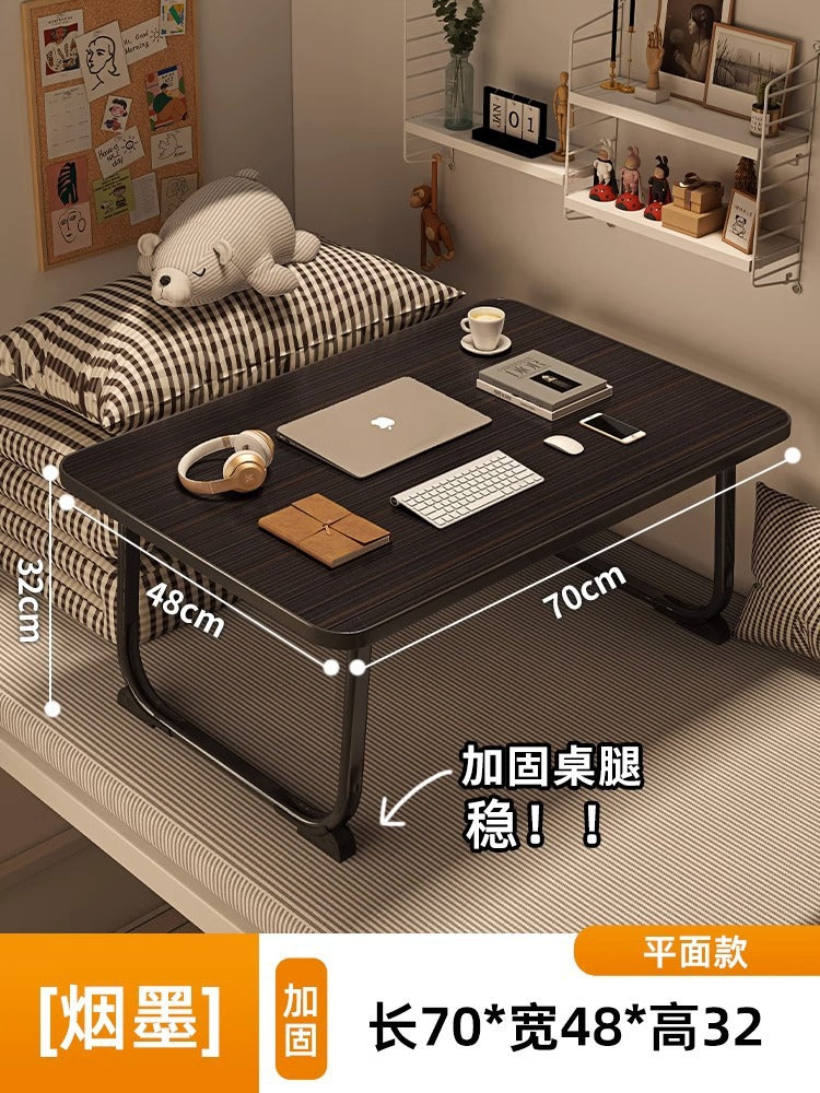 Foldable bed, desk, computer desk, dormitory artifact, student study desk, sitting floor, small table, new small table